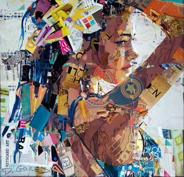 10 Most Marvelous Collage Portraits By Derek Gores